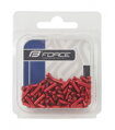 FORCE koncovka lanka Al, červená elox
