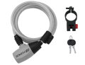 FORCE zámok RON špirálový s držiakom 185cm / 8mm, číry
