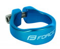 FORCE objímka sedlovky na inbus 34,9mm Al, modrá