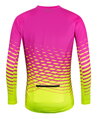 FORCE dres MTB ANGLE dámsky dlhý rukáv, ružovo-fluo