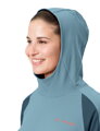 Vaude cyklistický dres Qimsa LS Shirt II, dámsky, dark sea