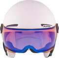 ALPINA Juniorská lyžiarska prilba ZUPO VISOR ružová matná