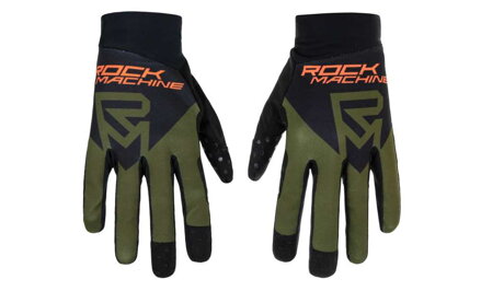 RACE GLOVES FF/KHAKKI/ORANGE