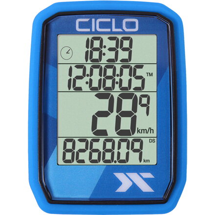 Tachometer CicloSport Protos 105 drôtový - Blue