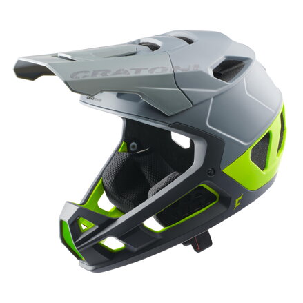 Prilba CRATONI Interceptor 2.0 Grey/Lime Matt - S/M (54-58cm)
