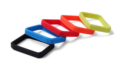 Ochrané gumičky PROTOS Silikon CicloSport - Set 5 farieb (Blue,Red,Green,Black,Orange Ochrané gumičky PROTOS Silikon CicloSport - Set 5 farieb (Blue,Red,Green,Black,Orange
