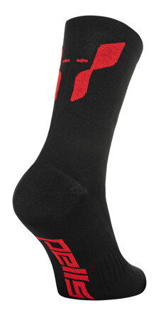 Ponožky PELLS Mask Black/Red - 35-38