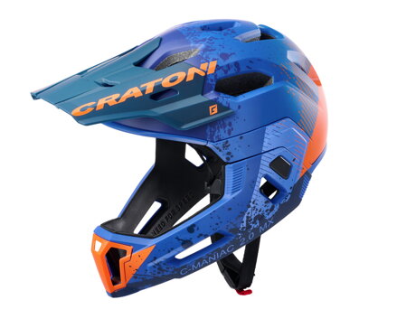 Prilba CRATONI C-Maniac 2.0 MX Blue/Orange Matt - L/XL (58-61cm)