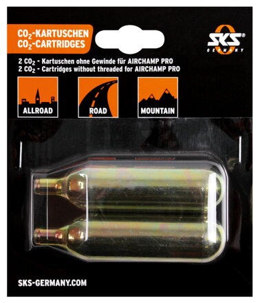Co2 bombičky SKS 16g bez závitu pre Airchamp, 2 ks