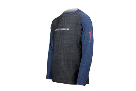 Dres s dlouhým rukávem PELLS Zone Black/Blue - XL
