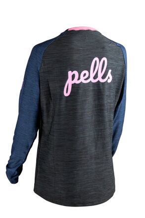 Dres s dlouhým rukávem PELLS Zone Lady Black/Blue - XS