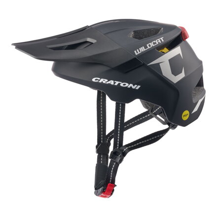 Detská prilba CRATONI WildCat MIPS Black Matt - S/M (49-56cm)