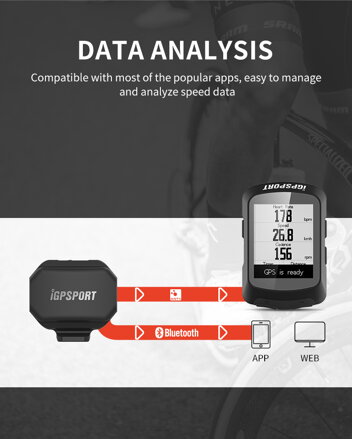 Snímač rýchlosti iGPSport SPD70 Speed sensor