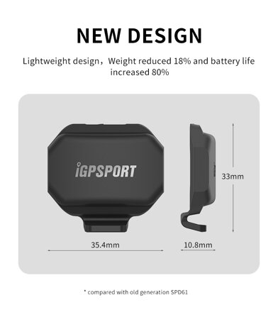 Snímač rýchlosti iGPSport SPD70 Speed sensor