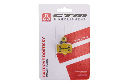 Brzdové doštičky CTM S-03, Avid Elixir, SRAM XX/XO, sintered Brzdové doštičky CTM S-03, Avid Elixir, SRAM XX/XO, sintered