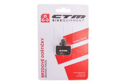 Brzdové doštičky CTM SM-05, Avid DB1/DB3/DB5, semi-metalické Brzdové doštičky CTM SM-05, Avid DB1/DB3/DB5, semi-metalické