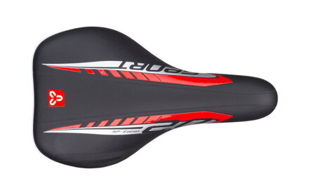 Sedlo CTM detské Foxy, čierne, modrý pásik, 16'' Sedlo CTM detské Foxy, čierne, modrý pásik, 16''