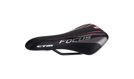 Sedlo CTM detské Rocky, čierna/červená, 24''