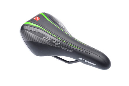Sedlo CTM detské Rocky, čierna/zelená, 24''