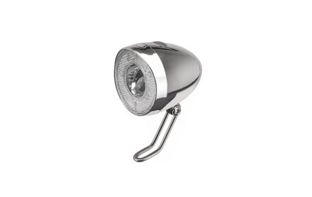 Osvetlenie predné CTM Retro I,1LED, batériové, strieborné Osvetlenie predné CTM Retro I,1LED, batériové, strieborné
