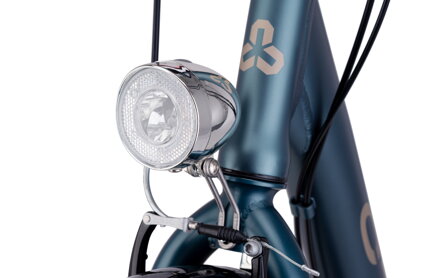 Osvetlenie predné CTM Retro I,1LED, batériové, strieborné Osvetlenie predné CTM Retro I,1LED, batériové, strieborné