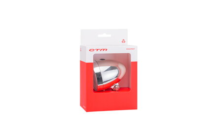 Osvetlenie predné CTM Retro I,1LED, batériové, strieborné Osvetlenie predné CTM Retro I,1LED, batériové, strieborné