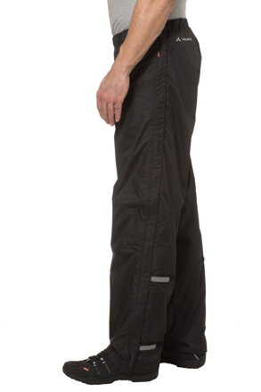 Vaude nepremokavé nohavice Fluid FZ, čierna, pánske