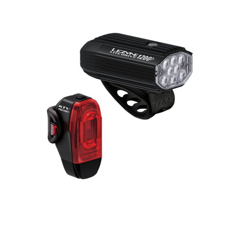 Lezyne set svetiel LITE DRIVE 1200+ a KTV PRO+ Lezyne set svetiel LITE DRIVE 1200+ a KTV PRO+