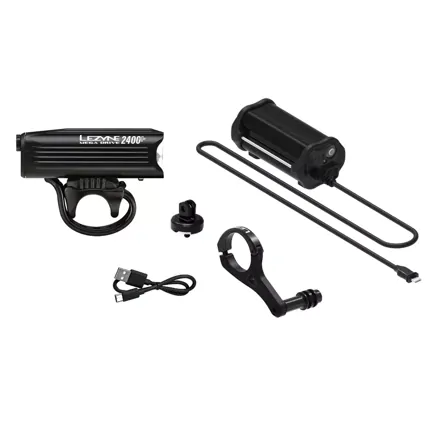 Lezyne predné LED svetlo MEGA DRIVE 2400+ Loaded Kit Lezyne predné LED svetlo MEGA DRIVE 2400+ Loaded Kit