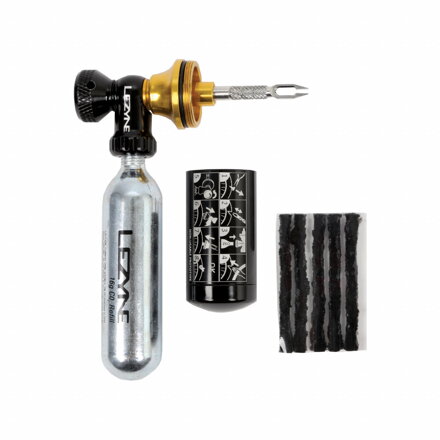 Lezyne sada na opravu bezdušových plášťov TUBELESS CO2 BLASTER Lezyne sada na opravu bezdušových plášťov TUBELESS CO2 BLASTER