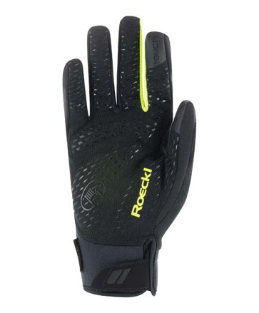 ROECKL Rukavice cyklistické zimné Ranten čierna/fluo žltá ROECKL Rukavice cyklistické zimné Ranten čierna/fluo žltá
