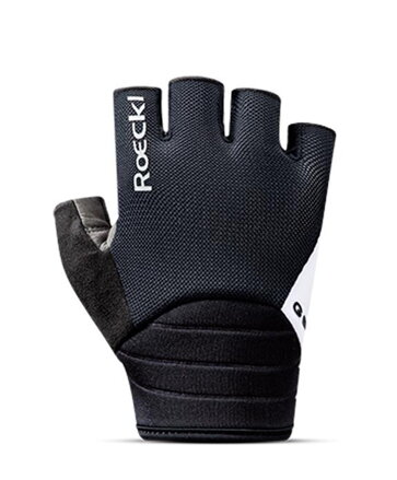 Roeckl cyklistické rukavice Itamos 3 , čierno-biele ( black/white )