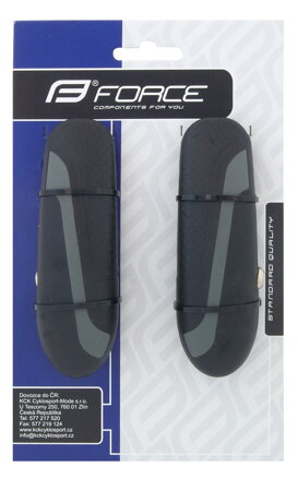 FORCE rohy KRATON Al 11,3 cm, šedo-čierne FORCE rohy KRATON Al 11,3 cm, šedo-čierne