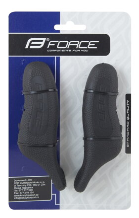 FORCE rohy RAB 12 cm AL + guma, čierne FORCE rohy RAB 12 cm AL + guma, čierne