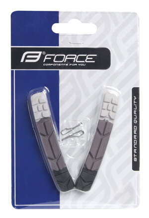 FORCE gumičky bŕzd, náhradné, čierno-šedo-biele, 70mm FORCE gumičky bŕzd, náhradné, čierno-šedo-biele, 70mm