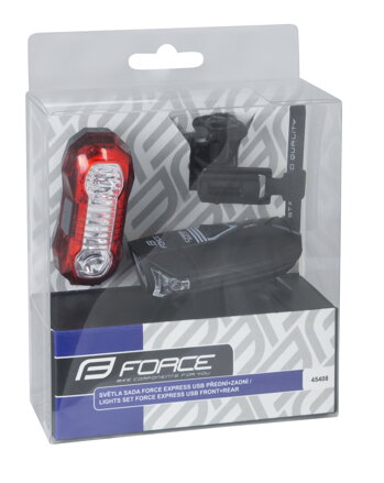 FORCE svetlá, sada EXPRESS USB predné + zadné FORCE svetlá, sada EXPRESS USB predné + zadné