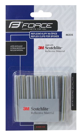 FORCE klipy na špice 7 cm, striebotné 36 ks FORCE klipy na špice 7 cm, striebotné 36 ks