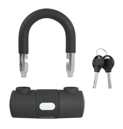 FORCE zámok reťazový 100cm / 10mm, čierny FORCE zámok reťazový 100cm / 10mm, čierny