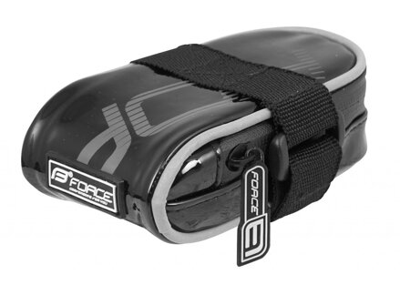 FORCE brašňa pod sedlo MINIPACK suchý zips, čierna