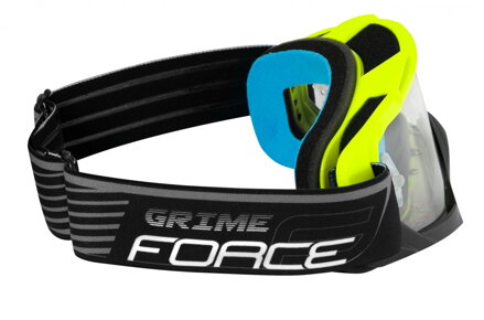 FORCE okuliare GRIME zjazdové čierno-fluo, číre sklo FORCE okuliare GRIME zjazdové čierno-fluo, číre sklo