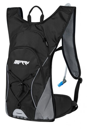 FORCE batoh BERRY ACE PLUS 12L + 2L rezervoár, čierno-šedý FORCE batoh BERRY ACE PLUS 12L + 2L rezervoár, čierno-šedý