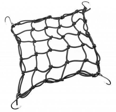 FORCE gumy upínacie, sieť, 25 x 25 cm, čierne FORCE gumy upínacie, sieť, 25 x 25 cm, čierne