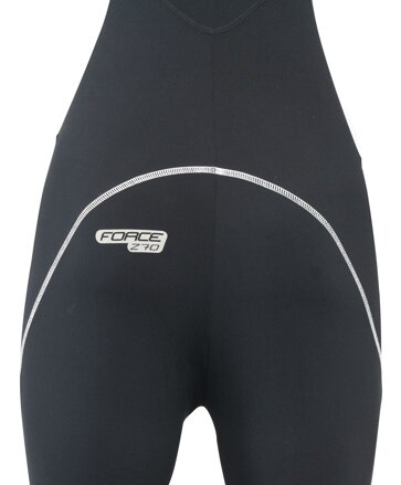 FORCE nohavice Z70 SOFTSHELL s trakmi bez vložky, čierne FORCE nohavice Z70 SOFTSHELL s trakmi bez vložky, čierne