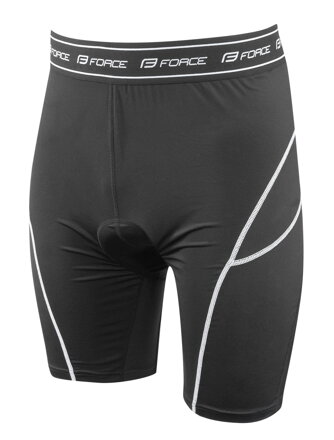 FORCE kraťasy BLADE MTB s odnímateľnou vložkou, čierno-fluo FORCE kraťasy BLADE MTB s odnímateľnou vložkou, čierno-fluo
