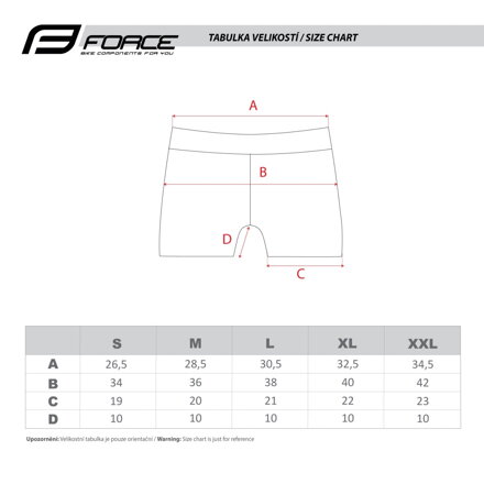 Force Krátke nohavice MINI do pásu s vložkou,dámske, čierne Force Krátke nohavice MINI do pásu s vložkou,dámske, čierne
