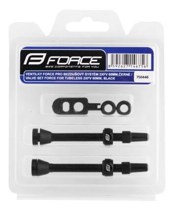 FORCE ventilky pre bezdušový systém 2xFV 60mm, čierne FORCE ventilky pre bezdušový systém 2xFV 60mm, čierne