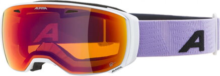 Lyžiarske okuliare Alpina ESTETICA HM bielo-fialové, Q-LITE rainbow Lyžiarske okuliare Alpina ESTETICA HM bielo-fialové, Q-LITE rainbow