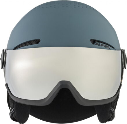 ALPINA Lyžiarska prilba ARBER VISOR Q-LITE dirt-blue ALPINA Lyžiarska prilba ARBER VISOR Q-LITE dirt-blue
