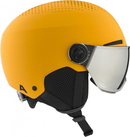 ALPINA Juniorská lyžiarska prilba ZUPO VISOR Q-LITE ohnivo žltá ALPINA Juniorská lyžiarska prilba ZUPO VISOR Q-LITE ohnivo žltá