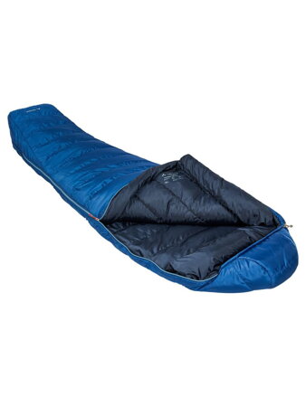 Vaude spací vak Hochgrat 700 DWN, ultramarine, ľavý